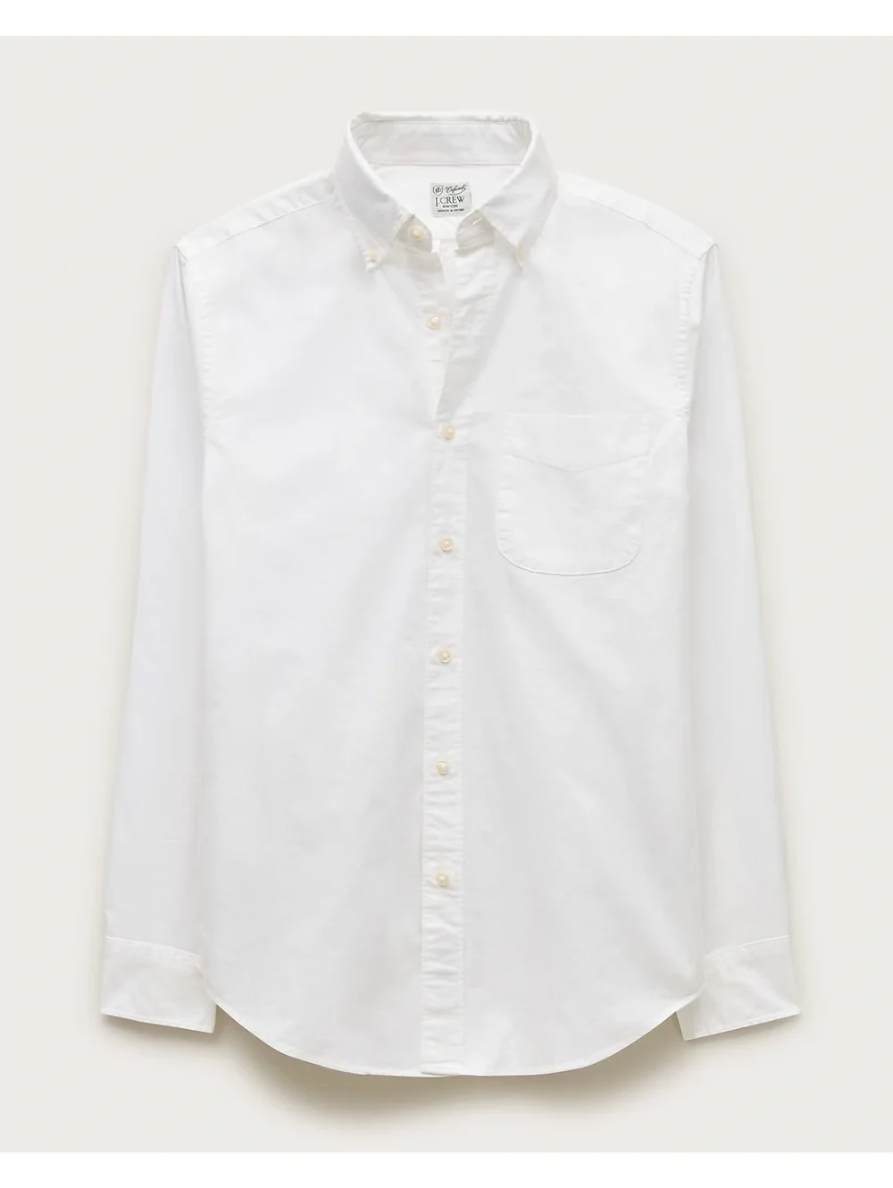 J.Crew $100 Broken-in organic cotton oxford shirt Size Small White
